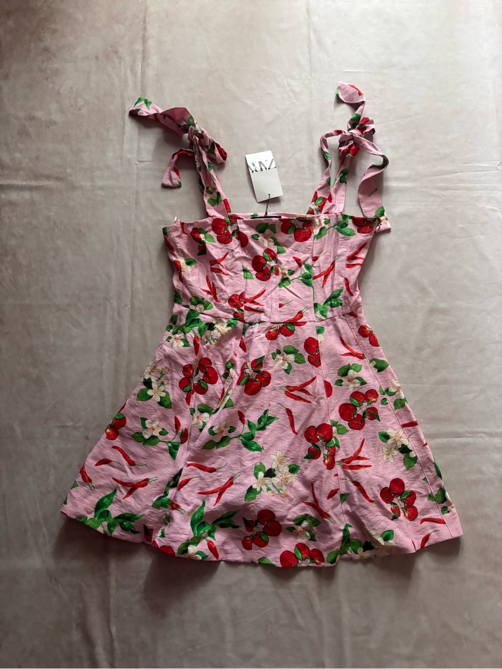 Zara NWT Cherry Mini Dress